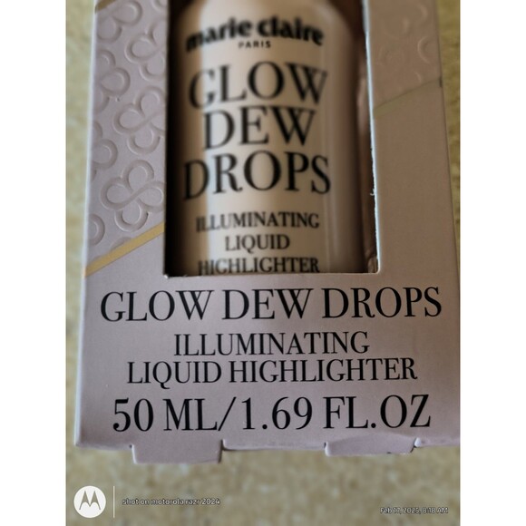 Marie Claire Glow Dew Drops Illuminating Liquid Highlighter 1.69 Fl Ounces NEW - Picture 3 of 7